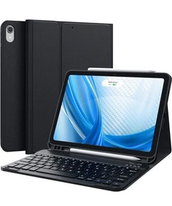 Keyboard Case for iPad Air 11"/10.9", see pics for compatibility, Black - Picture 1 of 14