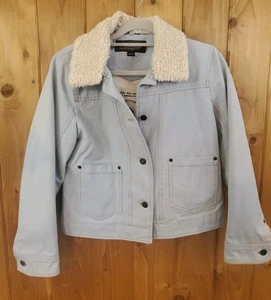 Pendleton Denim Jacket Fleece Removable Sherpa Collar Trucker Dry Goods Blue - Picture 1 of 12