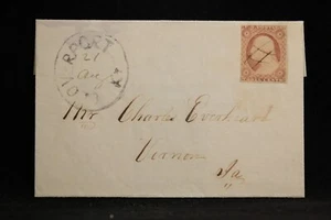 Kentucky: Cloverport 1850s #11 Cover, Irregular CDS, Breckenridge Co - Picture 1 of 2