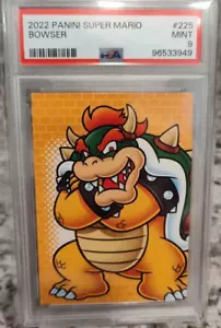 2022 SUPER MARIO ( BOWSER ) PANINI ITALY CARD # 225 GRADED PSA 9 - Bild 1 von 2