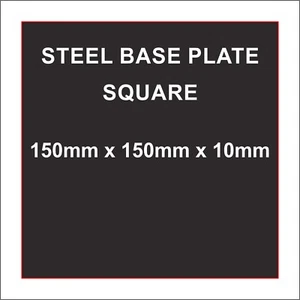 150mm X 150mm X 10mm Steel Sheet Base Plates Flat Bar Fencing - Picture 1 of 2