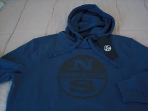 North Sails “Maxi Logo” Pullover Hoodie, NWT - Mens M, L + XL - Denim Blue, $125 - Picture 1 of 11