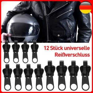 12x Universal Reißverschluss Reparatur Set Zipper Schieber Repair Ersatz Head DE - Bild 1 von 8