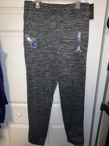 Player Issued Mens Charlotte Hornets Nike Jordan Pants 932751-091 XL-T NWT Gray Cover
