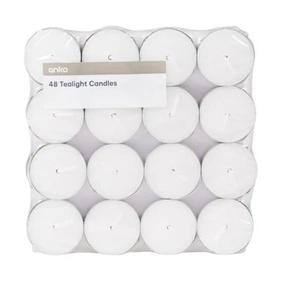 Tea light Candles Bulk Tea Lights Tealight Tealights Unscented Candle Pack of 48 - image 1 of 2