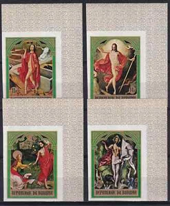 Burundi 1969 Yvert 314/17 imperfor. Paintings MNH VF - Picture 1 of 1