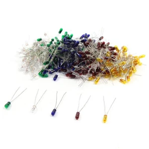 100 pz lampadine mini chicco di grano 3 mm 16 V 5 colori misti R\Y\B\G\W MP02 - Foto 1 di 4