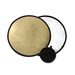 2 In 1 Lighting Reflectors Portable Collapsible Disc Light Diffuser (Gold) DE - Photo 1/6