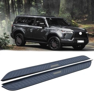 Running Board fits for Lexus GX550 2024 2025 Side Step 2PCS NerfBars Silver Edge - Picture 1 of 3