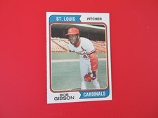 1974 Topps Bob Gibson Card  # 350 in  Excellent Plus Condition