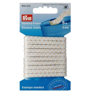 Prym 5 m x 5 mm Standard Elastic, White - 910012 - Picture 1 of 5
