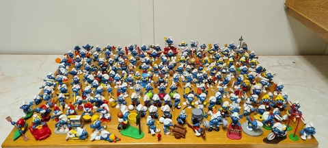 Massive Collection Of RARE Vintage Peyo / Schleich Smurfs Figures 1970's/80's Cover