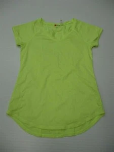ZELLA Women's Size S Lightweight Running Neon Yellow V-Neck T-Shirt - Picture 1 of 7