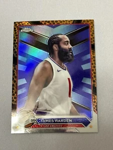 2024 Topps Chrome Basketball Orange Refractor James Harden Clippers - Picture 1 of 2