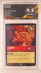 Aladdin Vaurien CGG 9,5 Gem-Mint FRANCAIS LORCANA Disney 105/204 23730090 - Picture 1 of 3