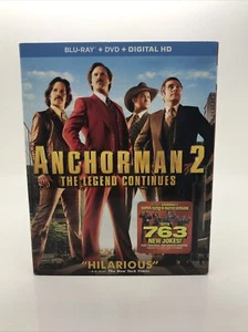 Anchorman 2: The Legend Continues (Blu-ray, 2013). Will Ferrell. Steve Carell. - Picture 1 of 7