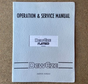 Original Harper DewEze Flatbed Operation & Service Manual -- 21 Pages - Picture 1 of 4