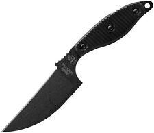 TOPS Unzipper 4.25" 1095HC Black G10 Fixed Knife w/Sheath UNZ01