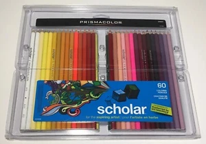 Lápices de colores Prismacolor Scholar, 60 unidades, ricos, vibrantemente pigmentados 92808HT - Imagen 1 de 2