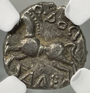 Gaul Sequani AR Quinarius rv Horse 1st Century BC NGC Ch VF - Picture 1 of 3