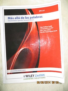 Mas alla de las palabras - Intermediate Spanish 2nd Ed. 2e U.of MICHIGAN SPA 231 - Picture 1 of 4