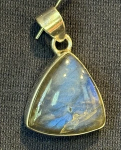 Sterling Silber Labradorit Anhänger Neu - Bild 1 von 4