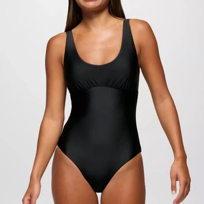 Prana Mallorca One Piece Swimsuit Women's M Black Adjustable Criss-Cross Back - Image 1 of 4