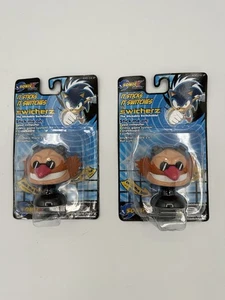 Rare Sonic X Dr. Eggman Swicherz Self Stick Computer Inter-changable Bust Figure - Picture 1 of 5