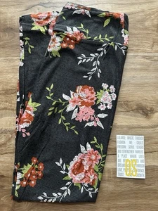 NEW RELEASE LuLaRoe OS One Size Leggings Beautiful Pink Flower Print New - Picture 1 of 3