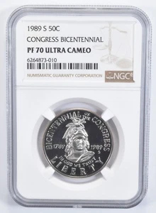 1989-S Congress Congressional Commemorative Half Dollar PF70 UC NGC *8590 - Picture 1 of 5