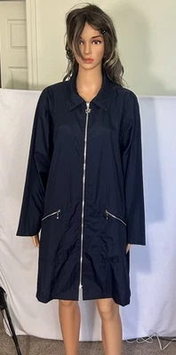 Chaqueta cortavientos túnica cremallera completa chaqueta grande de nailon Diane von Furstenberg para mujer nueva sin etiquetas Foto 1 de 4