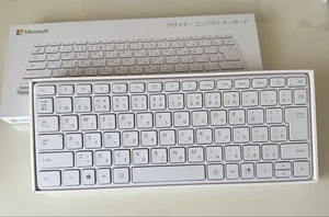 Microsoft Compact Keyboard Wireless Ergonomic Keyboard Portable Pc Keyboard - Picture 1 of 4