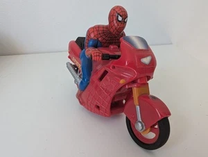 1995 Rare Vintage ToyBiz Spider-Man Animated Series Motorized Wheelie Cycle - Picture 1 of 4