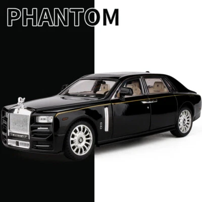 1:22 Rolls Royce Phantom Alloy Car Model Diecast & Toy Vehicles Metal Gift Kids - Image 1 of 4