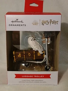 HALLMARK 2022 WIZARD WORLD HARRY POTTER LUGGAGE TROLLEY WALMART EXCLUSIVE ~ NIB! - Picture 1 of 5