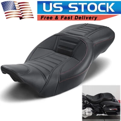 Rider Passenger Seat For Harley Touring Street Road Glide Road King 2009-23 2024 Foto 1 de 4