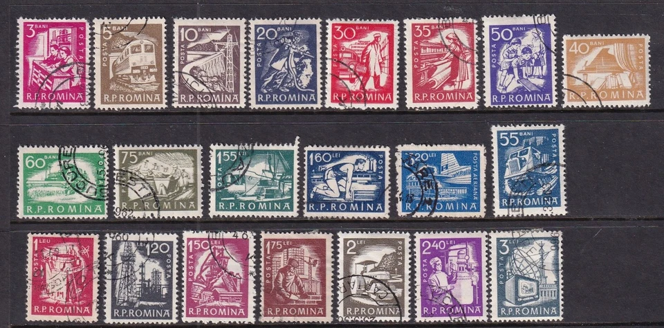 罗马尼亚二手邮票 Sc#1349-1368,C86 — 第 1/1 张图片