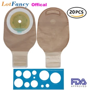 Lote de elegantes bolsas drenables bolsa de ostomía cierre para el cuidado del estoma de colostomía ileostomía - Imagen 1 de 5