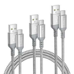 Cable Cargador iPhone 16 1.5/3.3/6.6FT Paquete de 3, Cable de Carga de Coche USB a USB-C para... - Imagen 1 de 7