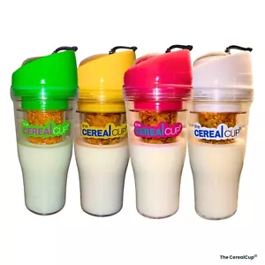 The Cereal Cup - Portable Cereal Cup | Cereal on the Go Cup | To Go Cereal Cup - Picture 1 of 28