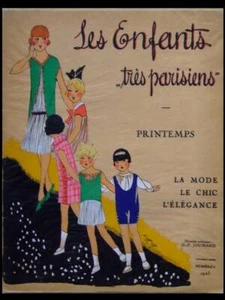 LES ENFANTS TRES PARISIENS - 1925 - SCHABLONE AUF EBENE, MODE, ART DECO, JOUMARD - Bild 1 von 1