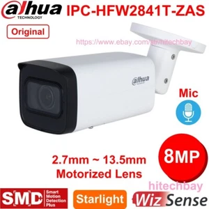 Dahua 4K 8MP Starlight 5x Zoom Built-in Mic SMD+ PoE IP Camera IPC-HFW2841T-ZAS - Picture 1 of 6