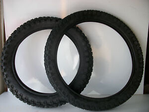 New Yamaha DTR125 Front & Rear Road legal Tyres 2.75-21 & 4.10 18 DT DT125 dtr 