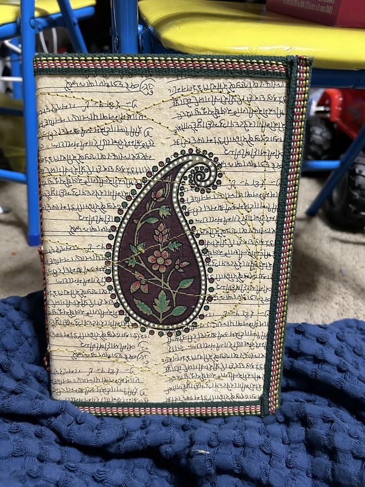 Paisley Block-Printed Cloth Journal - Image 1 of 4