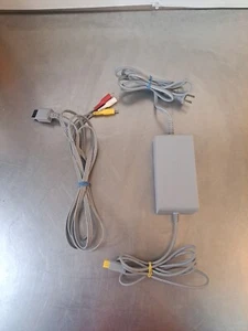 Genuine OEM Nintendo Wii Power Cord AC Adapter and AV Cables RVL-002 and RVL-009 - Picture 1 of 4