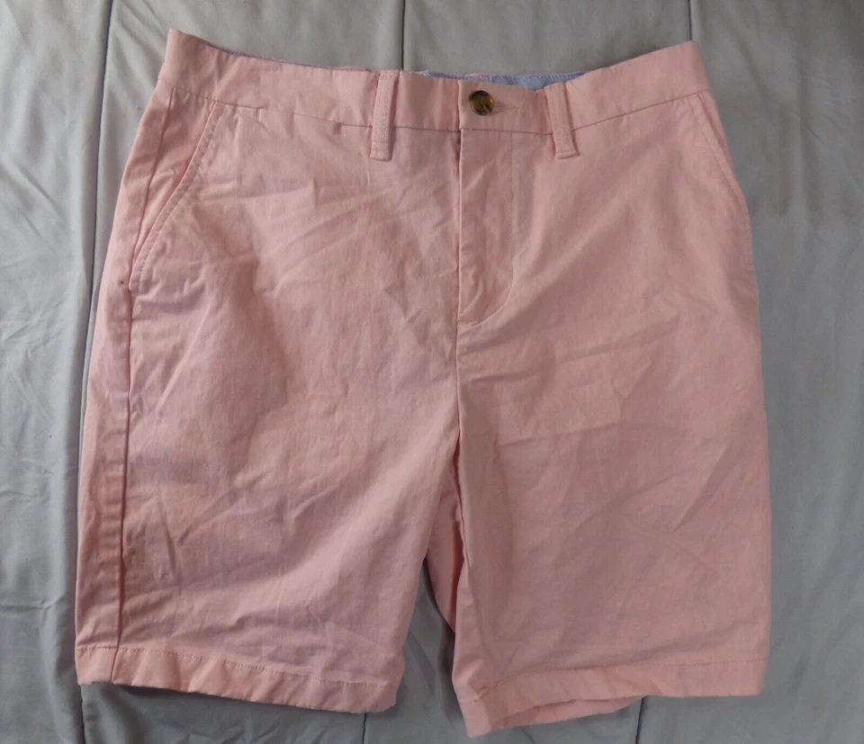 Tommy Hilfiger Pantalones Cortos Hombre Adulto 30 Rosa Caqui Clásico Chino Cuatro Bolsillos Foto 1 de 4
