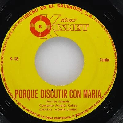 ANDRÉS CAÑAS ADAN LARIN Aprietame / La Gallinita Twist KISMET K-136 VG+ 45 7" - Image 1 of 4