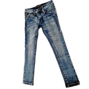 Christian Audigier Ed Hardy Skinny Jeans American Eagle US Flag Youth Kid Size 6 - Picture 1 of 24