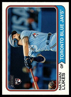 2023 Topps Heritage #667 Nathan Lukes RC Toronto Blue Jays - Image 1 of 2