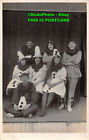 R395483 Women And Men In Clown Costumes. Postcard